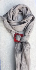 Baumwollseidenschal uni taupe4